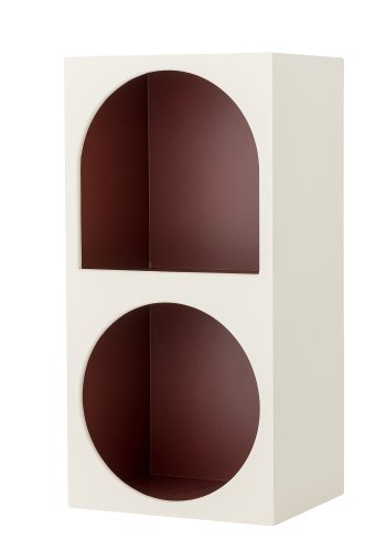 BLOOMINGVILLE Graphia Bücherregal, Weiß, MDF (L30xH60xB24 cm)