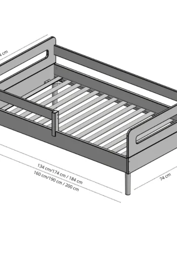 Manis-H Junior Athene-s�ng - 160 cm - 70x160