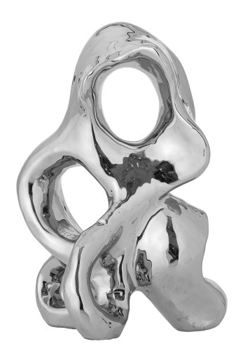 BLOOMINGVILLE Vinini Deco, Silber, Steingut (L18xH27xB13 cm)