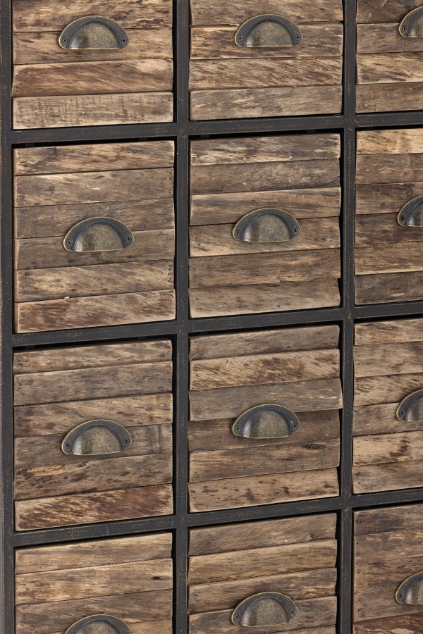 CREATIVE COLLECTION Matteo Schublade, Schwarz, Metall