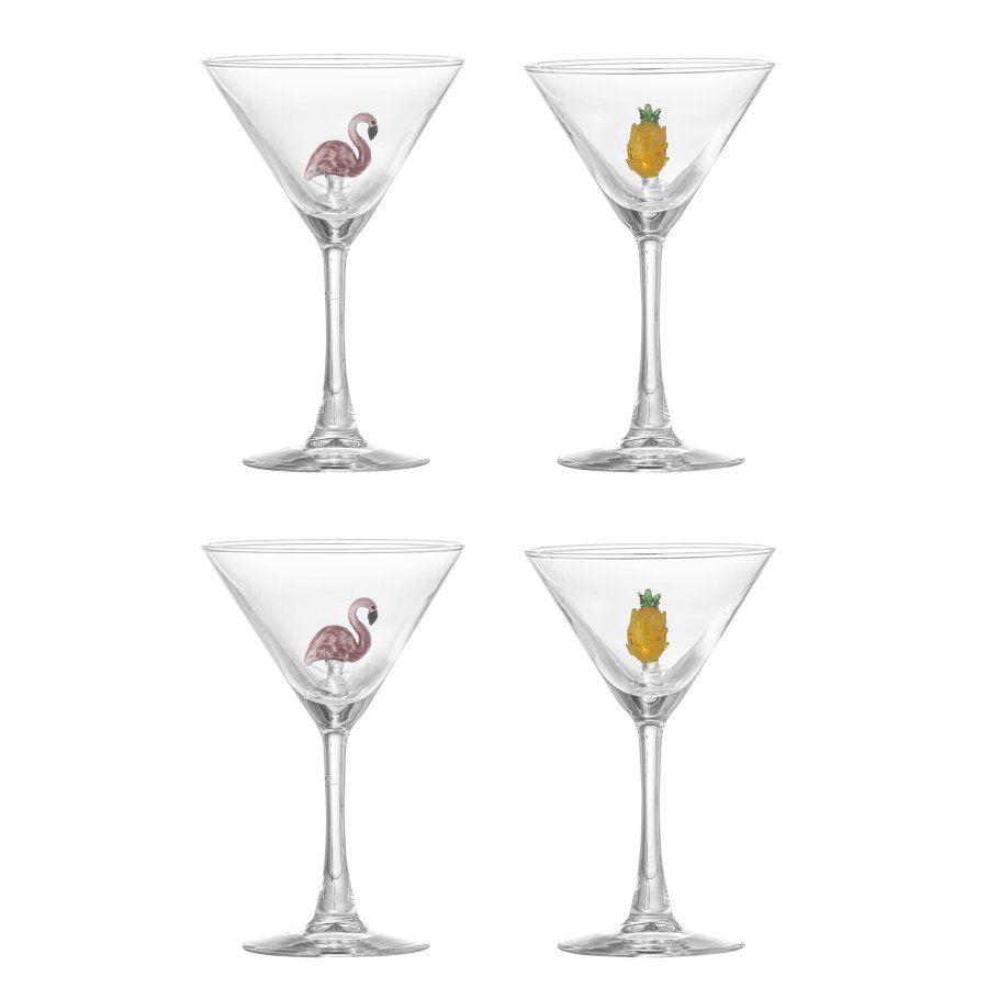 BLOOMINGVILLE Misa Cocktailglass, Multipakning, Klart, Glass