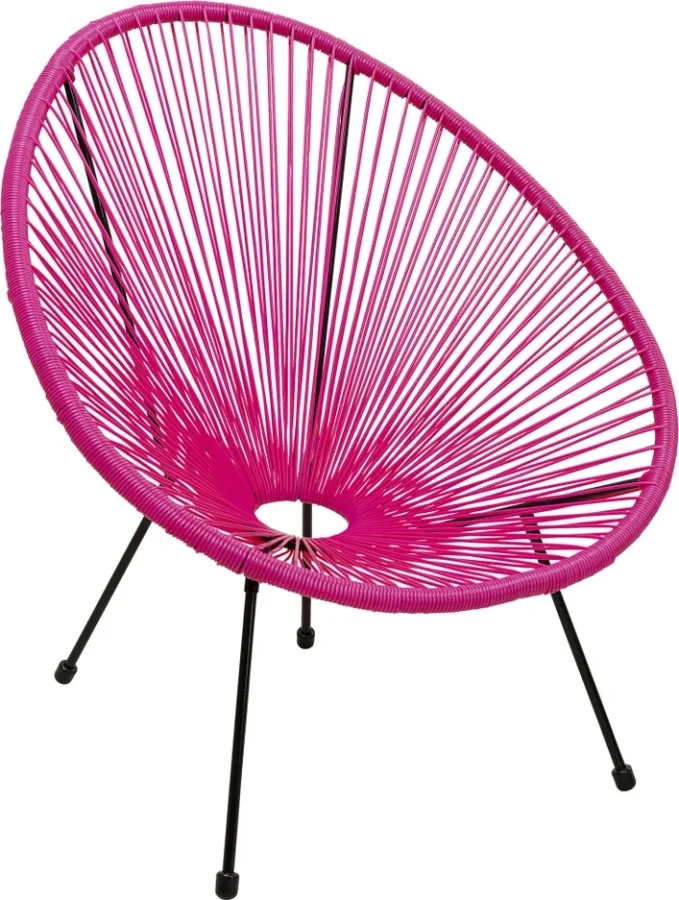 KARE DESIGN Acapulco Pink lnestol/havestol - pink plast og stl