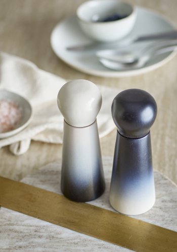 BLOOMINGVILLE Hyman Salt & Peberkvrn - bl gummitr (D6xH17) (st af 2)