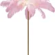 KARE DESIGN Feather Palm gulvlampe - lyserd strudsefjer og messing stl