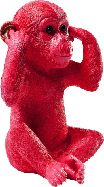 KARE DESIGN Monkey Kikazaru sparebsse - rd polyresin (H:35)