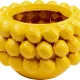 KARE DESIGN Deco Lemon Juice urtepotteskjuler, rund - gul polysandsten (34)