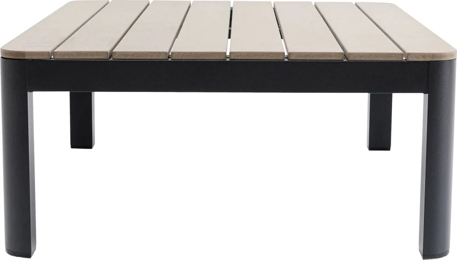 KARE DESIGN Happy Day multifunktionelt havebord/bord med bnk - polywood og aluminium (90x71)