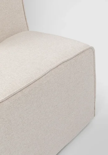 KARE DESIGN Infinity Ottomane Elements Cream Left modul - creme polyester og polypropylen