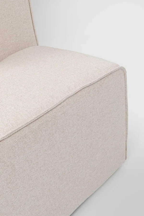 KARE DESIGN Infinity Ottomane Elements Cream Left modul - creme polyester og polypropylen