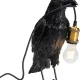 KARE DESIGN Animal Crow bordlampe - matt sort polyresin og kobber aluminium