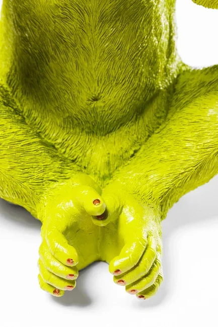 KARE DESIGN Monkey Iwazaru sparebsse - lime grn polyresin (H:35)