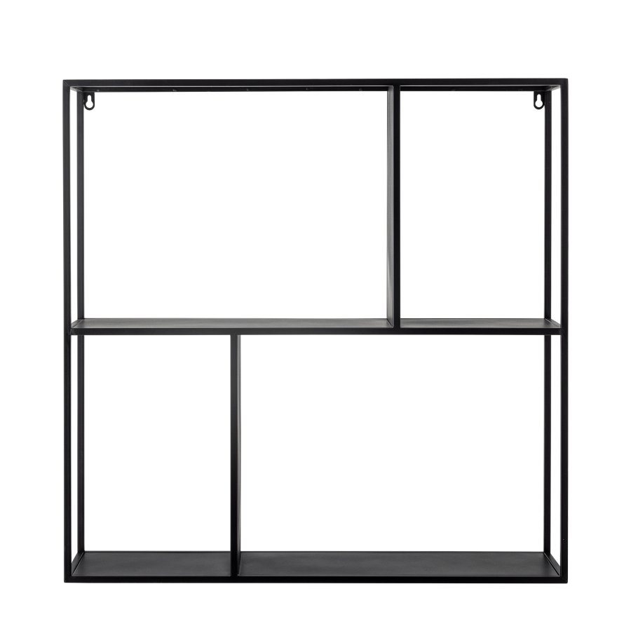 BLOOMINGVILLE Mack vghylde, kvadratisk - sort metal (71x71)