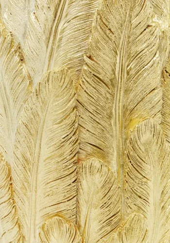 KARE DESIGN Feathers vase - guld polyresin (H:80cm)
