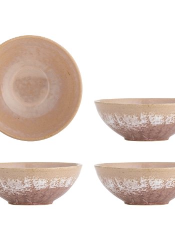 CREATIVE COLLECTION Darlene Schüssel, Rosa, Steingut (D20,5xH7,5 cm, 4er-Set)