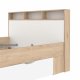 TVILUM Ikast Bett mit 2 Schubladen 140x190, Jackson Hickory/Weiß, 149,8 x 206 x 96,8 cm