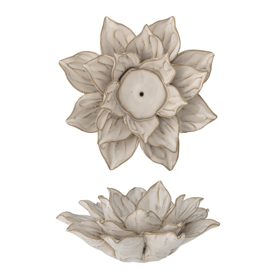 CREATIVE COLLECTION Eira Teelichthalter, Natur, Steingut