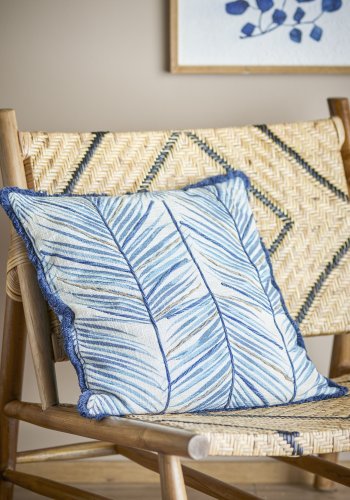 CREATIVE COLLECTION Laval Kissen, Blau, Baumwolle (L50xB50 cm)