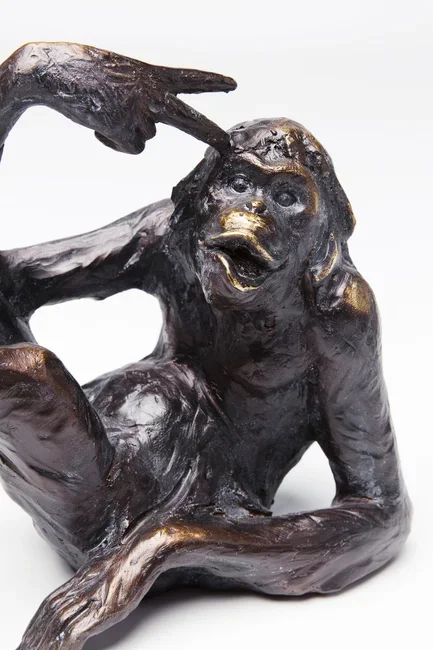 KARE DESIGN Monkey boksttte - svart polyresin (sett med 2)