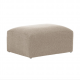 KAVE HOME rektangulr Blok puff - beige flyel (90x70)