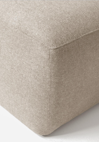 KAVE HOME rektangulr Blok puff - beige flyel (90x70)