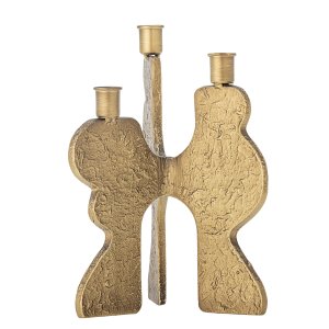 BLOOMINGVILLE Lux lysestage - guld metal