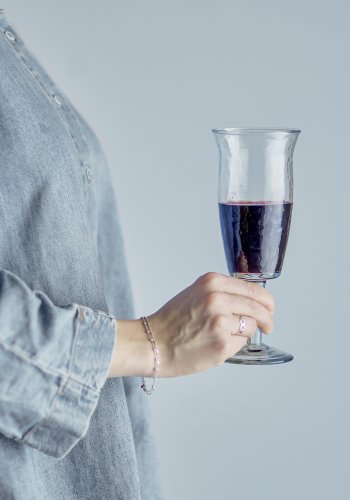 BLOOMINGVILLE Asha Weinglas, Klar, Recyclingglas (D7,5xH20 cm, 4er-Set)