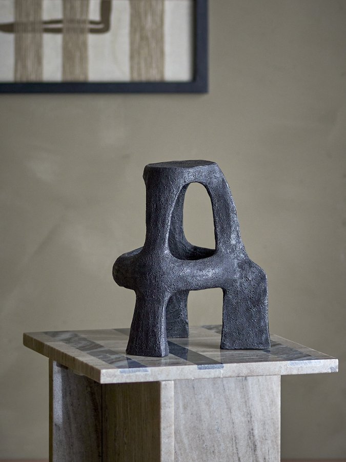 BLOOMINGVILLE Ombra-dekorasjon, svart, polyresin