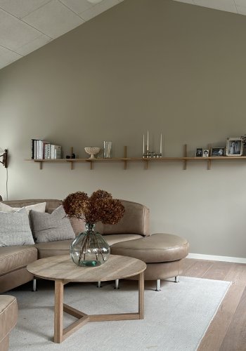 KAVE HOME Brenna vase, stor - klart resirkulert glass (H:33)