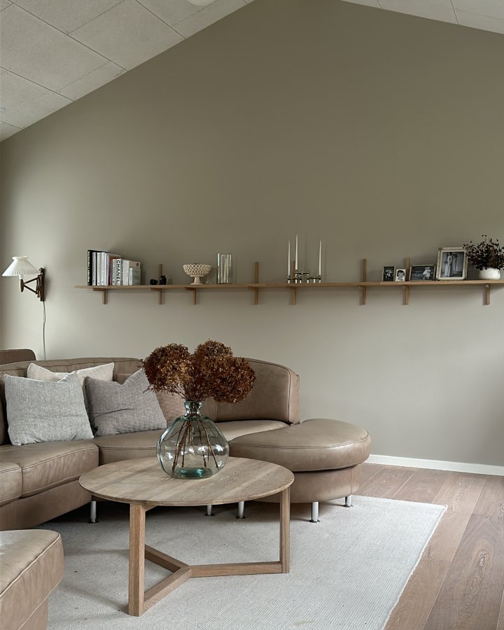 KAVE HOME Brenna vase, stor - klart resirkulert glass (H:33)