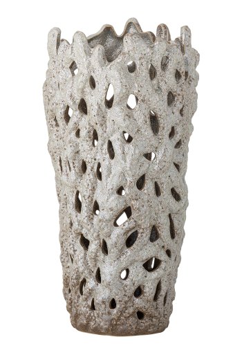 BLOOMINGVILLE Eunice Dekovase, Weiß, Steingut (D22,5xH37 cm)