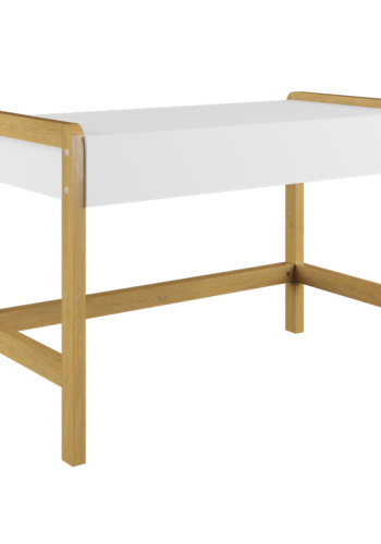 Victor skrivebord til barn, m. 1 skuff - hvit laminat og naturlig eik (100x60)