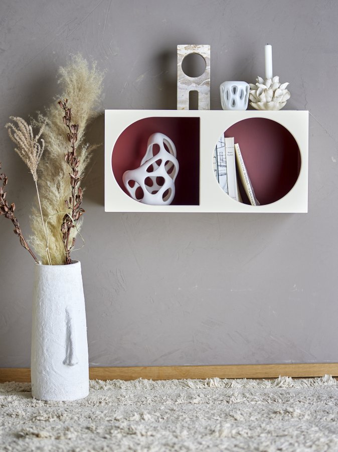 BLOOMINGVILLE Graphia Bücherregal, Weiß, MDF (L30xH60xB24 cm)