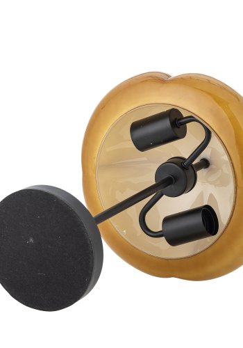 CREATIVE COLLECTION Kinoko Tischleuchte, Gelb, Metall (T30xH46,5 cm)