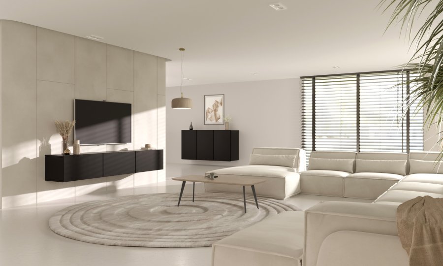 
KOCOT KIDS dallas tv-skap - svart massiv bøk og mdf
