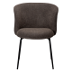 DAN-FORM BLISS spisebordsstol - Major brun boucl stof og sort metal