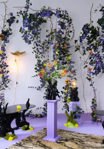 BOLD MONKEY The Tail Will Follow Wandleuchte - schwarzes Harz