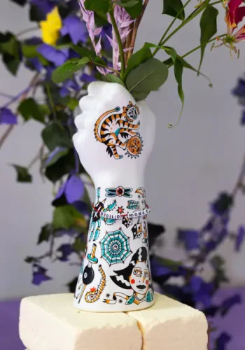 BOLD MONKEY Liberty Matters vase - flerfarget keramikk (H:31)