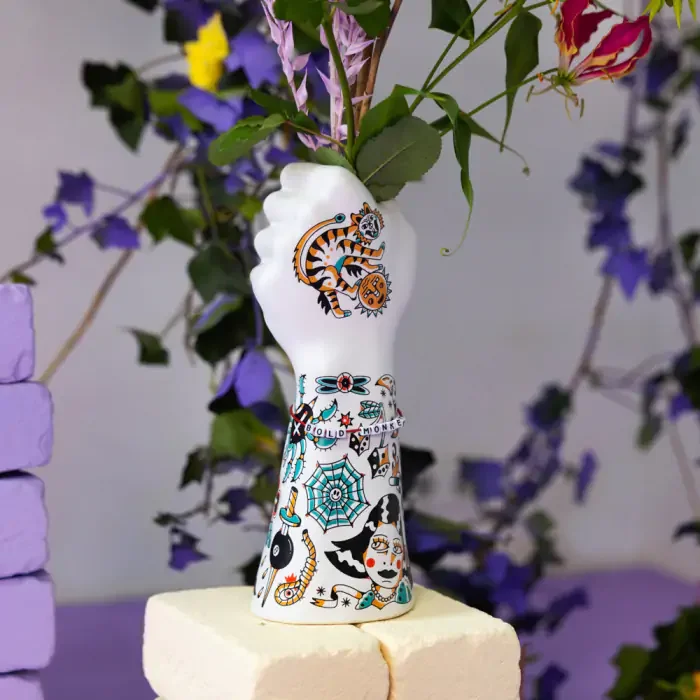 BOLD MONKEY Liberty Matters vase - flerfarget keramikk (H:31)
