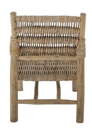 BLOOMINGVILLE Ruthy lenestol - naturlige bananblader og teak