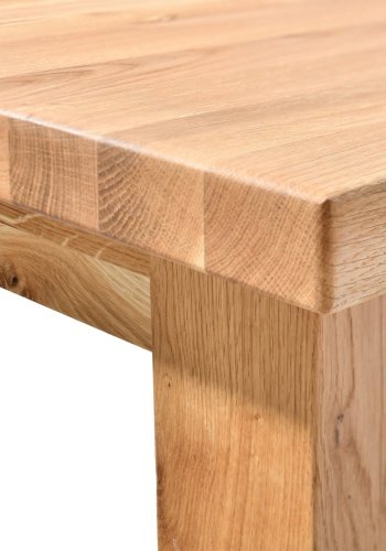 Rektangulrt Sam spisebord med rett kant - massiv eik, oljet (200x90)