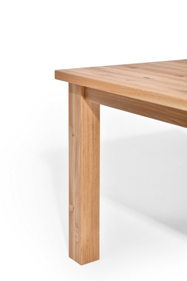 Rektangulrt Sam spisebord - solid brstet eik, oljet (200x90)