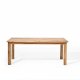 Rektangulrt Sam spisebord - solid brstet eik, oljet (200x90)