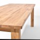 Rektangulrt Sam spisebord med naturlig kant - massiv eik, oljet (200x90)