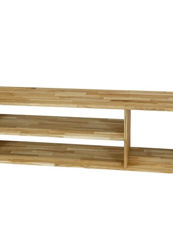 NOCNOI Puzzle TV-bnk, m. 3 rum - massivt olieret egetr (44,5x144)