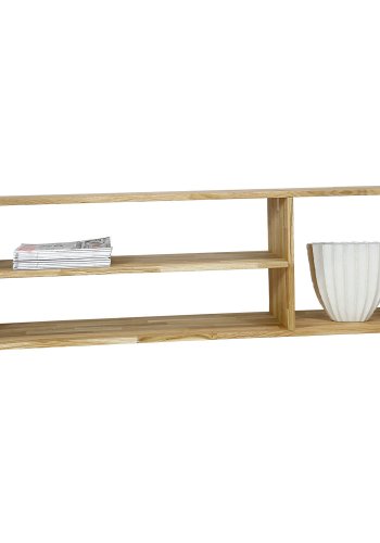 NOCNOI Puzzle TV-bnk, m. 3 rum - massivt olieret egetr (44,5x144)