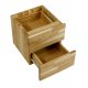 NOCNOI Puzzle Schubladeneinsatz, m. 2 Schubladen, mit Push-Open-Funktion - Eiche massiv geölt (H: 33,8cm x33,8cm x 33,8cm)