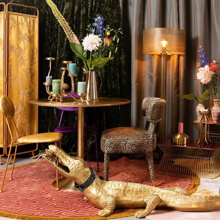 BOLD MONKEY I Feel So Soft Rundt teppe, med geometrisk mnster, rundt - rosa stoff (200)