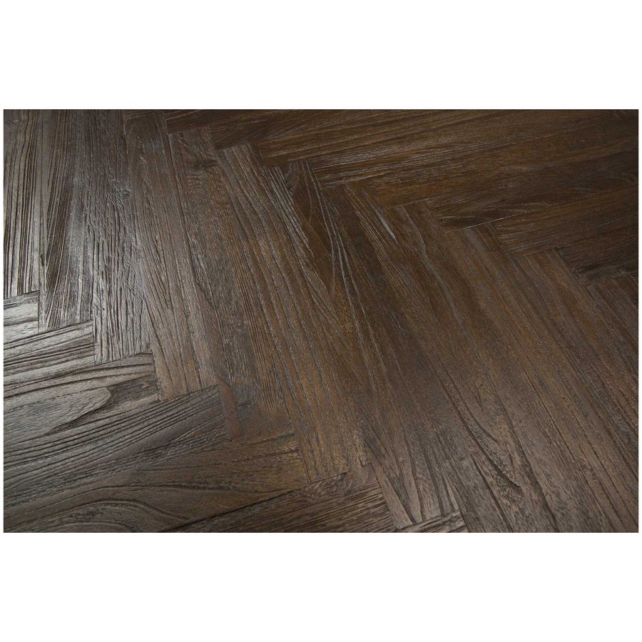 DAN-FORM Bone spisebord - brun genbrugs elmetr og tr (220x100)