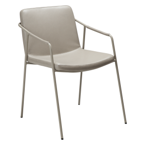 DAN-FORM BOTO spisebordsstol, m. armln - Cashmere kunstlder og Cashmere metal