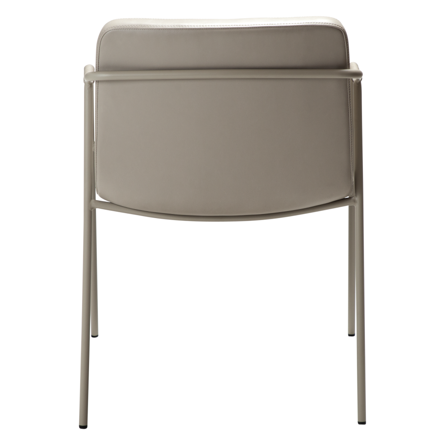 DAN-FORM BOTO spisebordsstol, m. armln - Cashmere kunstlder og Cashmere metal